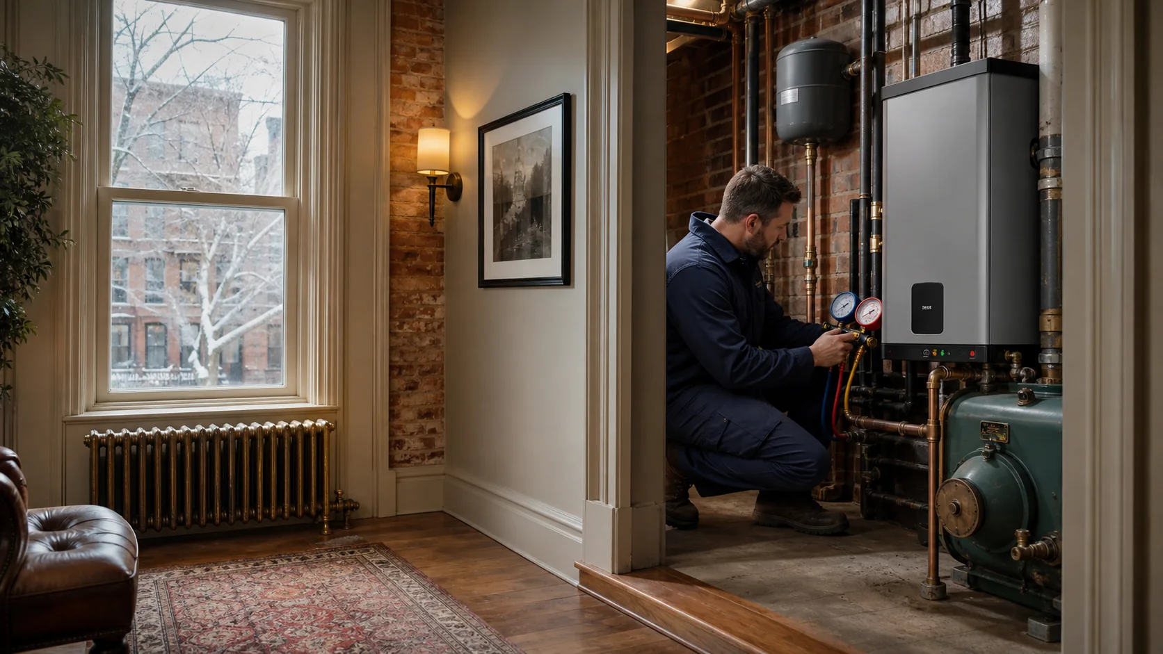 HVAC evaluation in a Albany-area home
